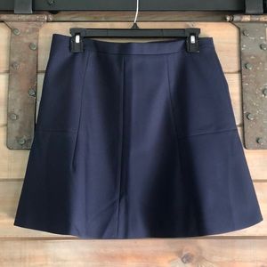 J Crew navy skater skirt